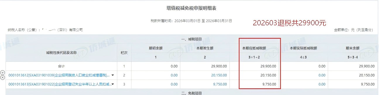 深圳《税务事项通知书》凭证，金额 29,900.00 元，客户名称与纳税人识别号已脱敏