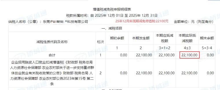 东莞《税务事项通知书》凭证，金额 22,100.00 元，客户名称与纳税人识别号已脱敏