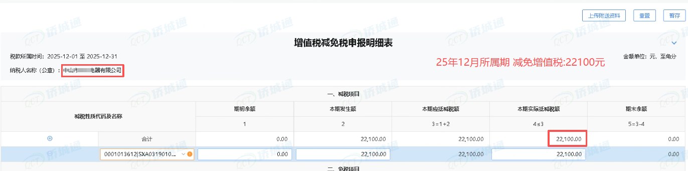 中山《税务事项通知书》凭证，金额 22,100.00 元，客户名称与纳税人识别号已脱敏