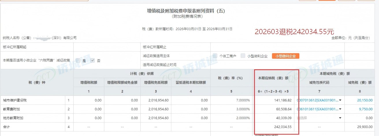 深圳《税务事项通知书》凭证，金额 242,034.55 元，客户名称与纳税人识别号已脱敏